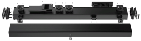 AUDAC IMEO2/B, активный трёхполосный Sound Bar